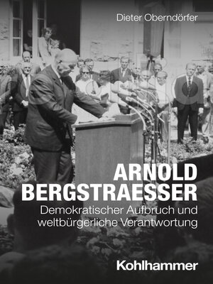 cover image of Arnold Bergstraesser